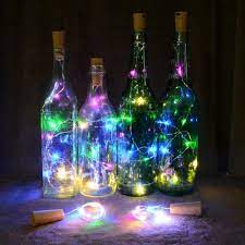 Luz led para botellas